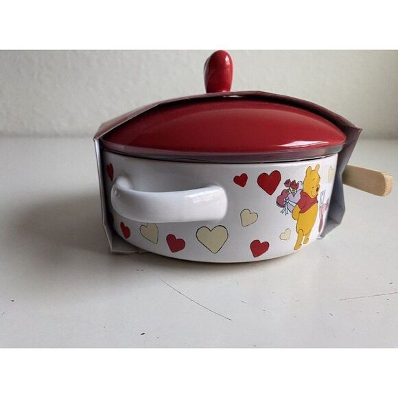 Disney Winnie the Pooh Tigger Piglet Eeyore Valentines Brie Baker & Wood Spoon - Picture 8 of 13